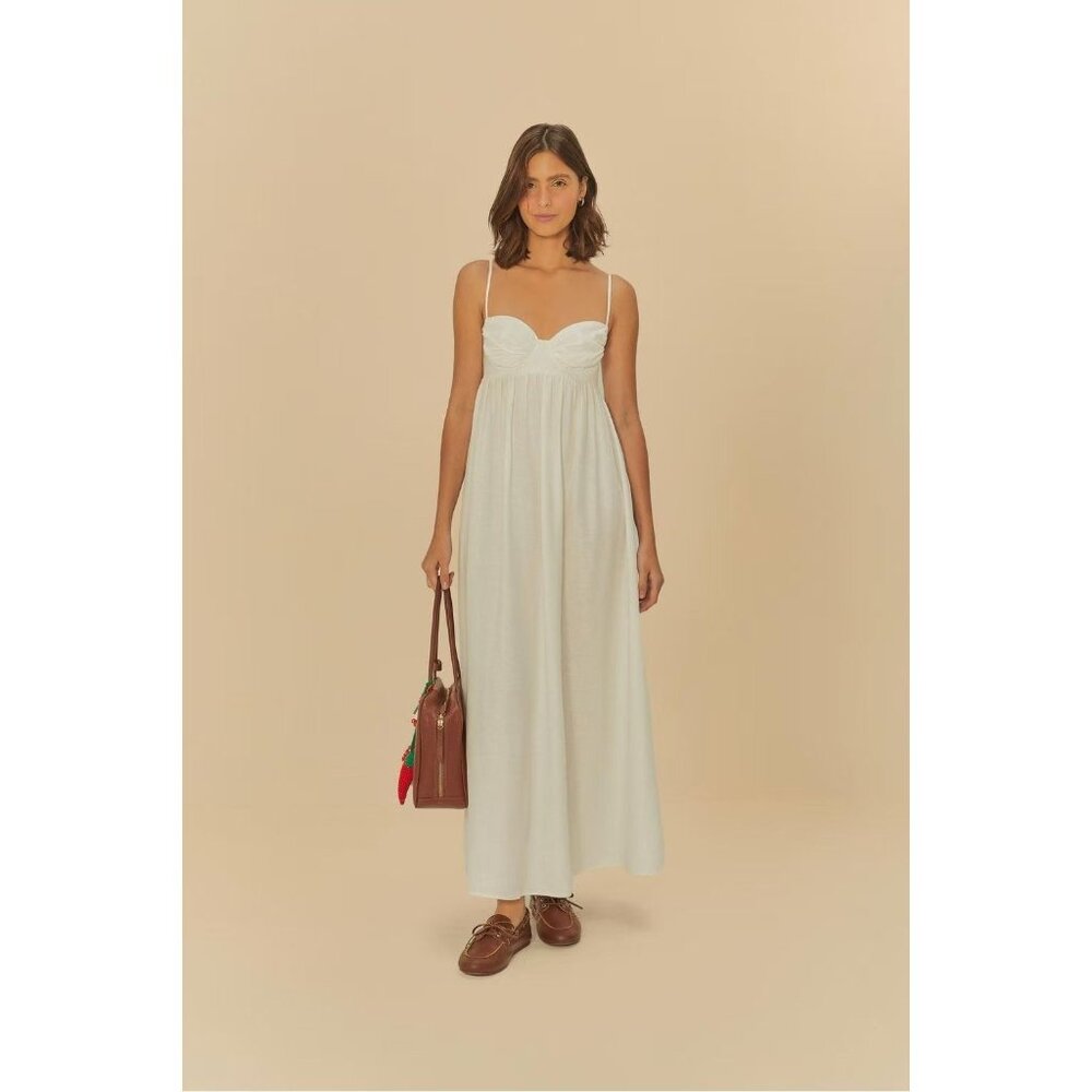 FARM Rio White Maxi Dress